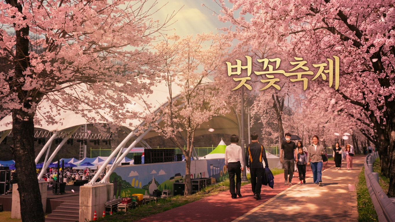 경북 의성 남대천 벚꽃축제 스케치